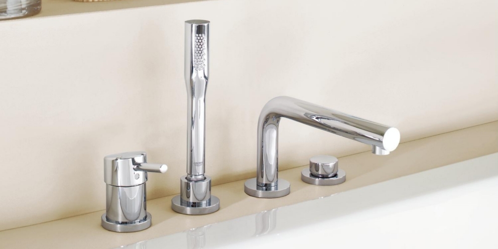 Grohe Concetto bathtub faucet stand mounting